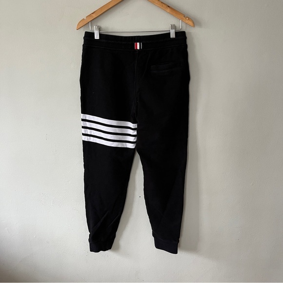 Thom Browne Double Face Knit Tonal 4-bar Sweatpants Size Small - Picture 7 of 11